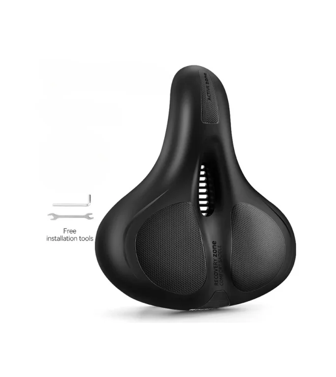 ROCKBROS BIG SEAT SADDLE WITH HANDLEBAR AQ-6090Black