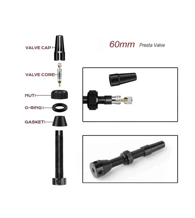 TUBELESS PRESTA VALVE  60 P/V