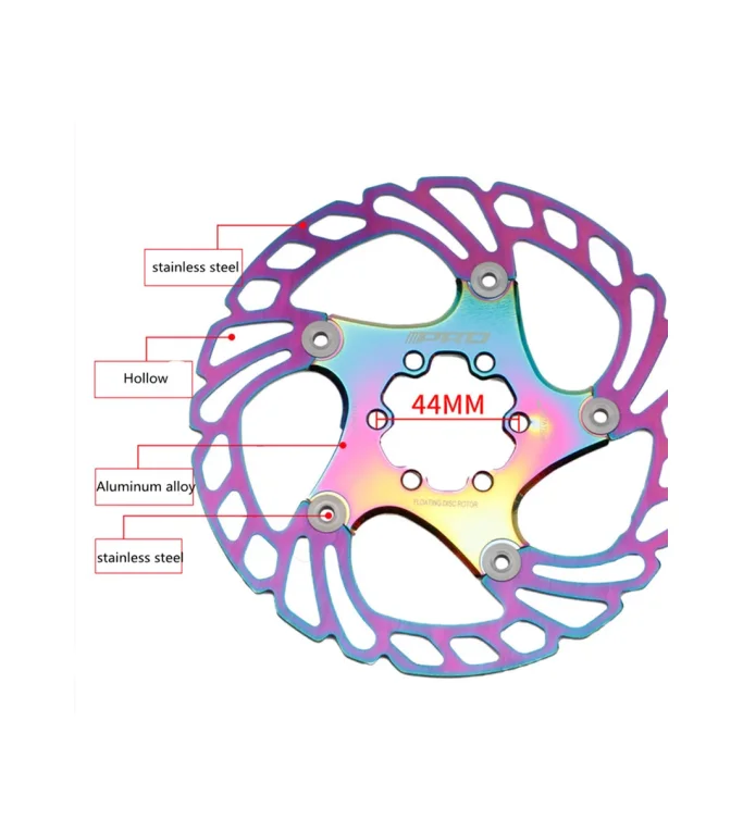 IIIPRO BICYCLE DISC BRAKE ROTOR 140mm HOLOGRAPHIC COLOR
