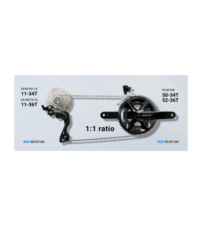 RONT DERAILLEUR, FD-R7100, 105, FOR REAR 12- SPEED