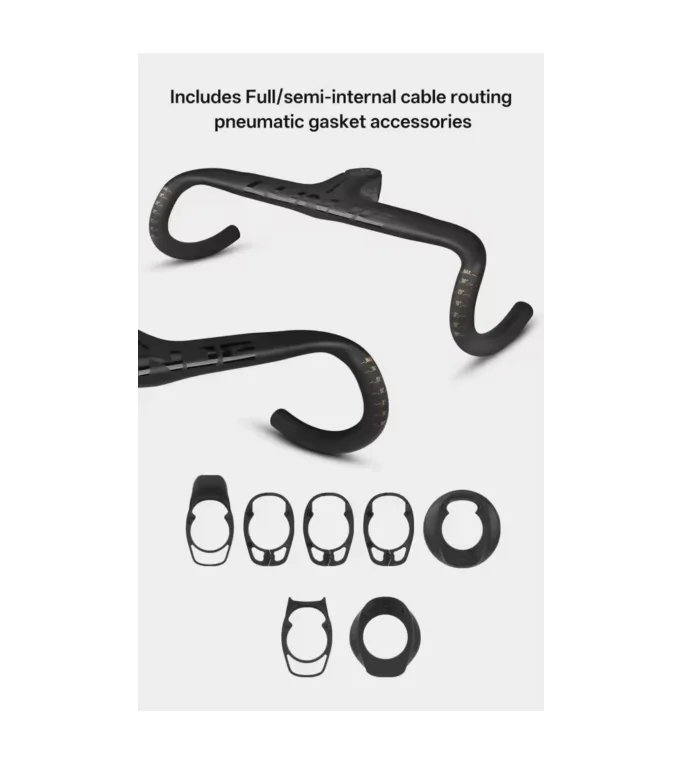Carbon handle for road 380/80mm