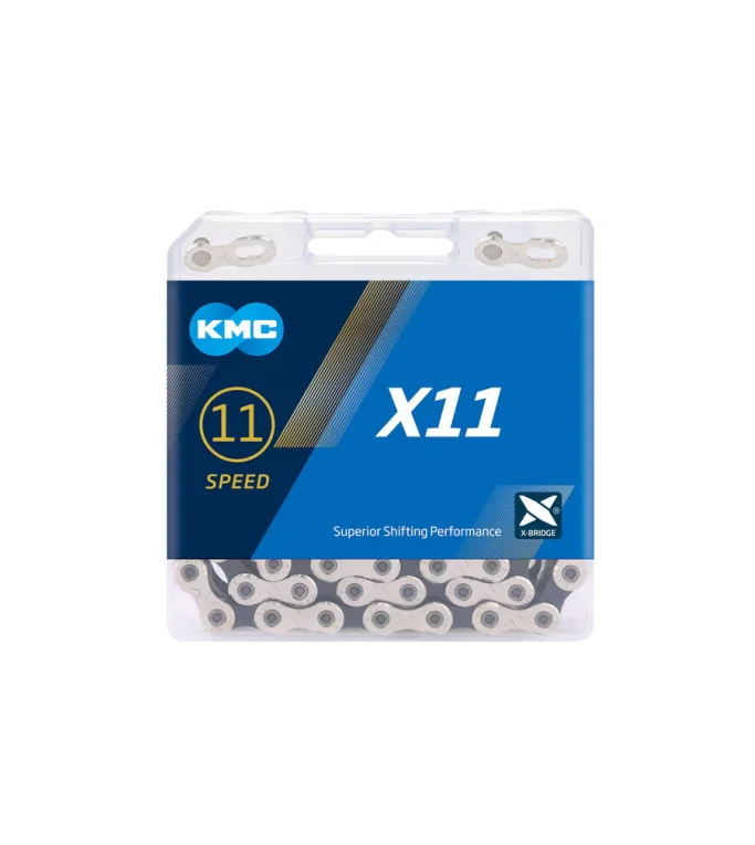 KMC Bicycle CHAIN X11 11 SPEED 118L BLACK-SILVER