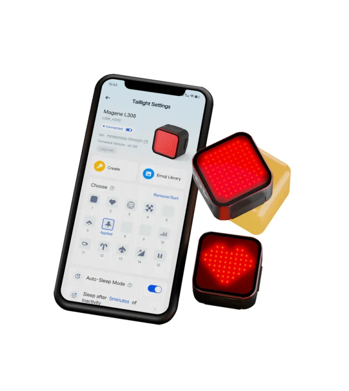 Magene L308 Intelligent Expression saddle Tail Light