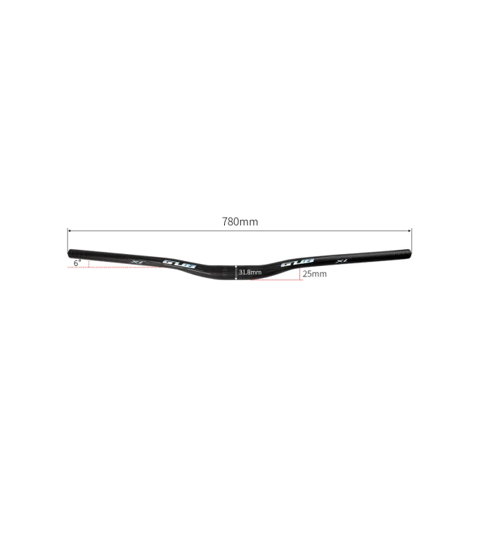 GUB MTB HANDLEBAR XL ALLOY 31.8